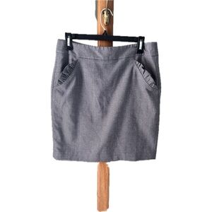 Loft Ann Taylor Gray Women's Skirt size 8